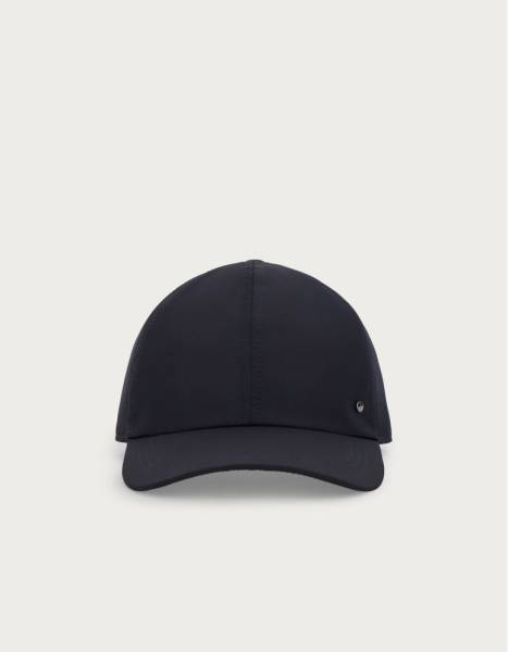 Baseball cap in blue nylon