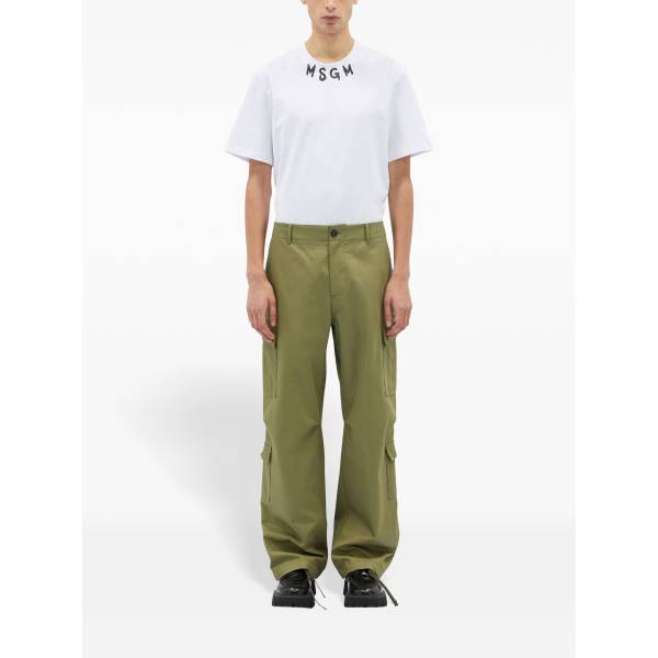 MSGM Drawstring Ankles Cargo Trousers