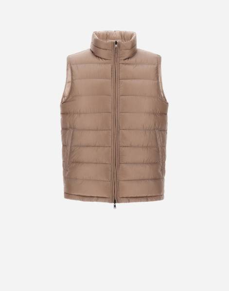 EVERSIBLE SLEEVELESS JACKET IN NYLON ULTRALIGHT