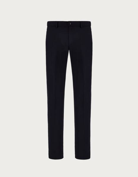 Blue trousers with darts in Impeccabile wool