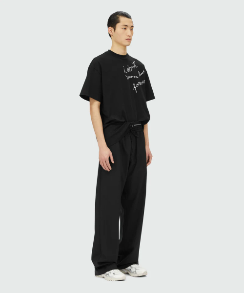 MSGM T-Shirt with I Don't Wanna Live Forever Quote