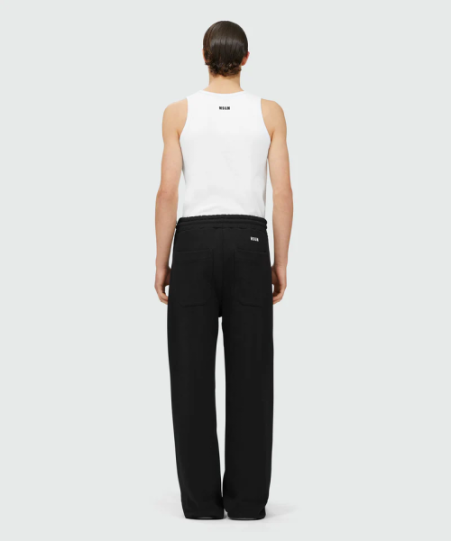 MSGM Jersey Jogging Pants with The Mwave Patch