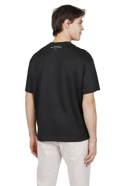 Eleventy Crew Neck Cotton Jersey T-Shirt