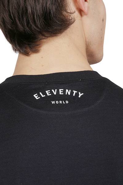 Eleventy Crew Neck Cotton Jersey T-Shirt