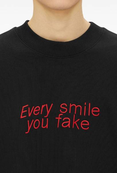 MSGM Jersey Sweatshirt with Embroidery