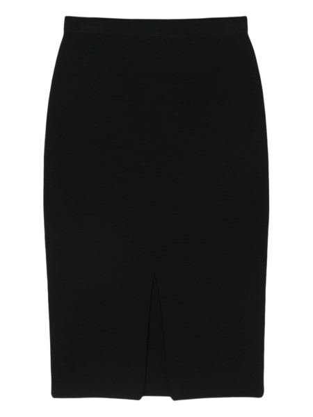 D.Exterior pencil midi skirt