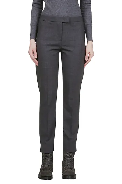 SLIM PANTS PLAIN WOOL ELASTANE