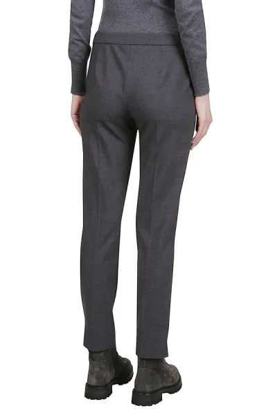 SLIM PANTS PLAIN WOOL ELASTANE