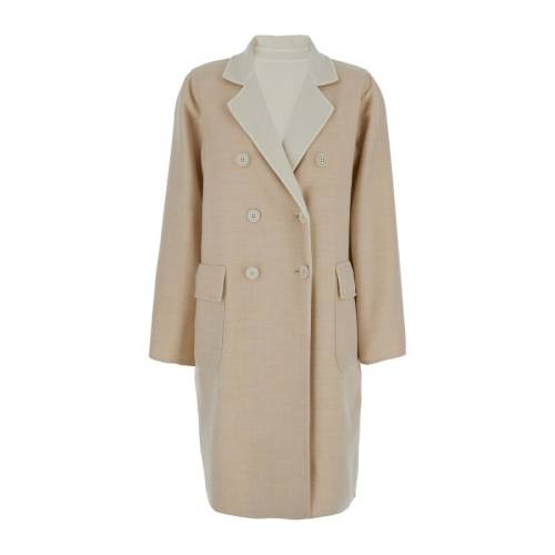 DOUBLE-BREASTED WOOL COAT