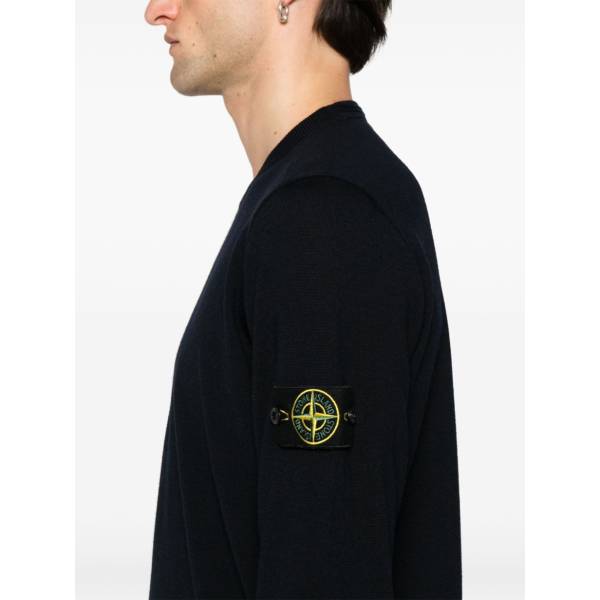 Stone Island 510C4 Compass-Badge Fine-Knit Jumper