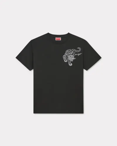 KENZO Star Tiger' embroidered loose T-shirt