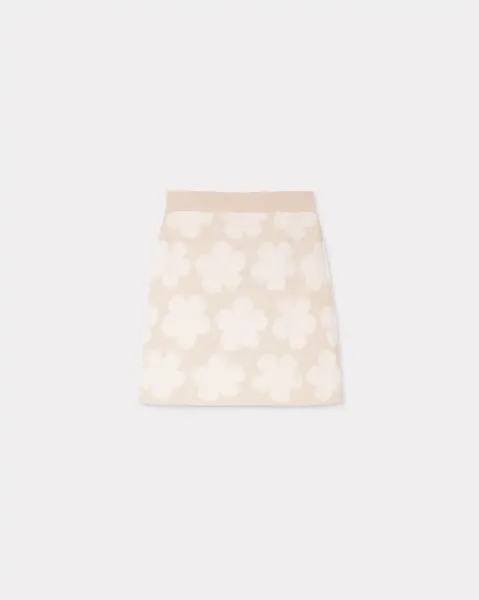 'HANA Dots' mini skirt in wool and cotton