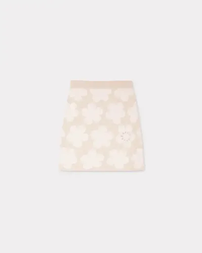 'HANA Dots' mini skirt in wool and cotton