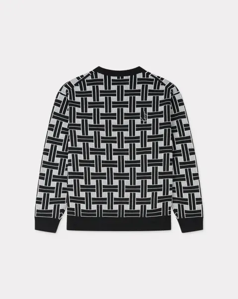 'KENZO Weave' embroidered jumper