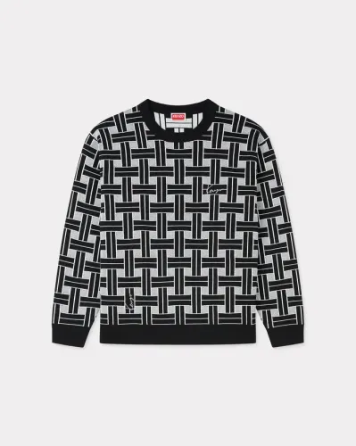 'KENZO Weave' embroidered jumper