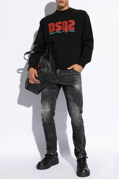 Dsquared2 BLACK Sweatshirt with logo