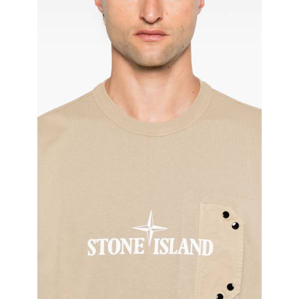 Stone Island Logo-Print T-Shirt