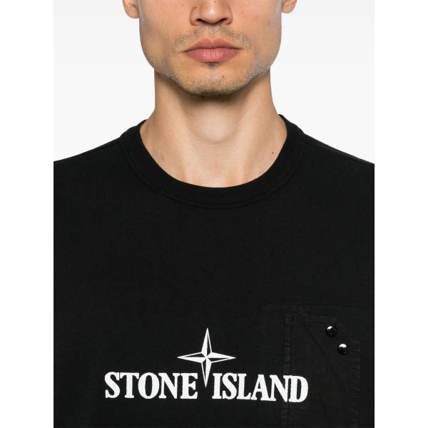 Stone Island Logo-Print T-Shirt