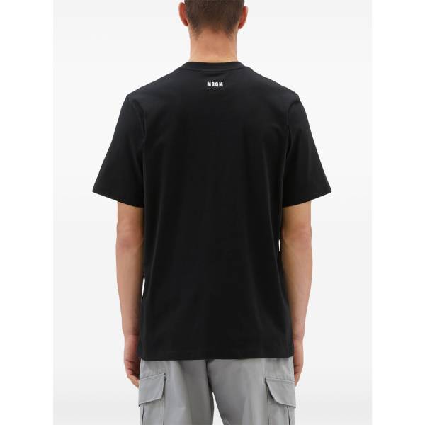 MSGM Logo-Appliqué Cotton T-Shirt