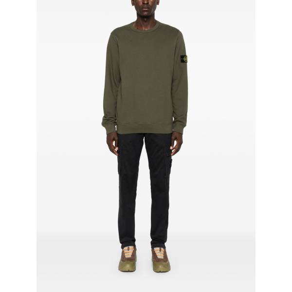 Stone Island Compass-Badge Cotton Sweatshirt