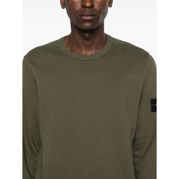 Stone Island Compass-Badge Cotton Sweatshirt