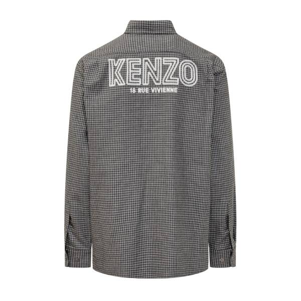 KENZO Logo-Embroidered Cotton Shirt