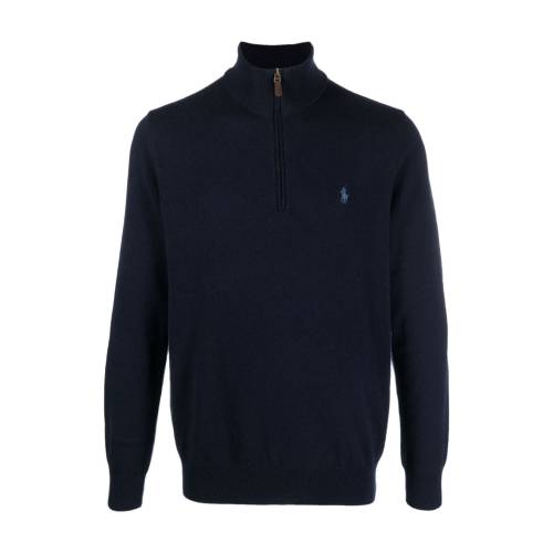 Polo Ralph Lauren Logo-Embroidered Half-Zip Sweater