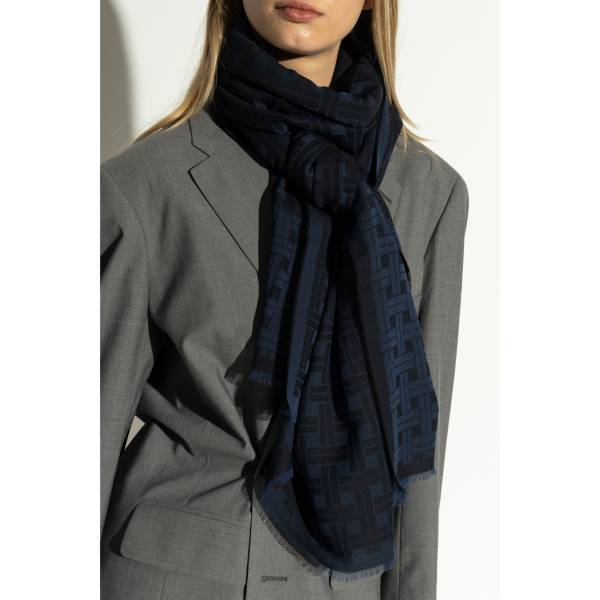 KENZO Logo-Jacquard Scarf