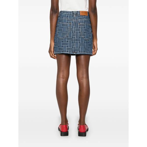  KENZO Weave Mini Skirt