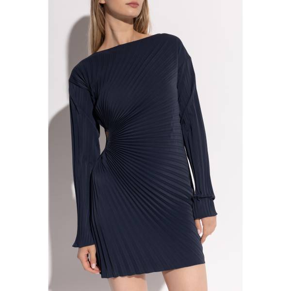 KENZO Pleated Long-Sleeve Dress