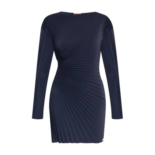 KENZO Pleated Long-Sleeve Dress