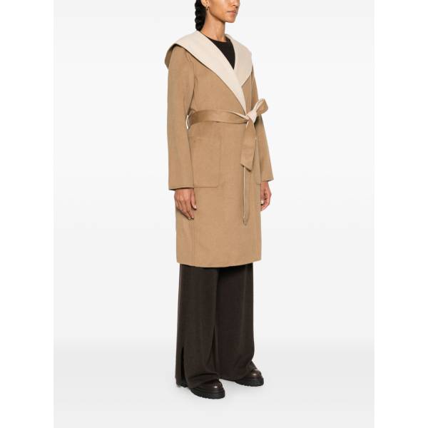 Michael Kors Two-Tone Hooded Coat