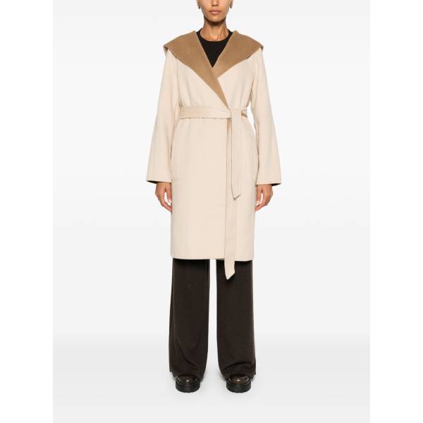 Michael Kors Two-Tone Hooded Coat