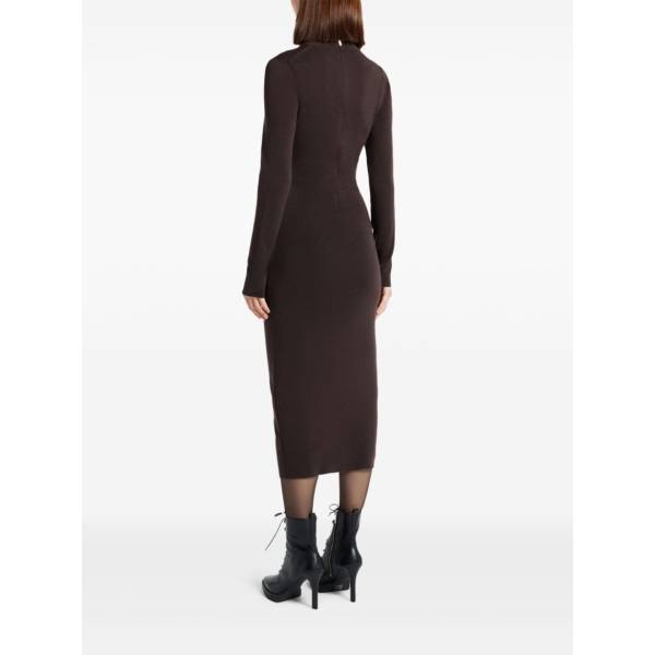 Michael Kors Mock-Neck Midi Dress