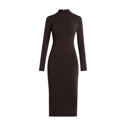 Michael Kors Mock-Neck Midi Dress