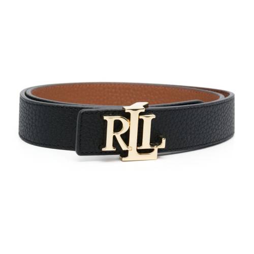 Lauren Ralph Lauren Logo-Buckle Reversible Leather Belt