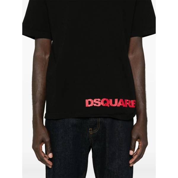 DSQUARED2 Logo-Print Cotton T-Shirt