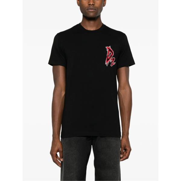 DSQUARED2 Logo-Print Cotton T-Shirt