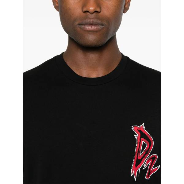 DSQUARED2 Logo-Print Cotton T-Shirt