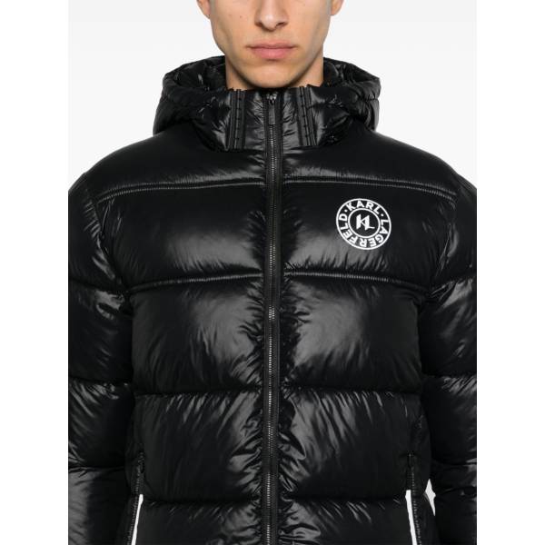 Karl Lagerfeld Logo-Print Puffer Jacket