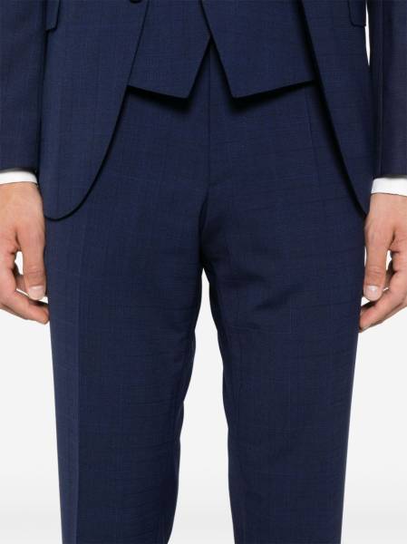 Boss Plaid-Check Three-Piece Suit