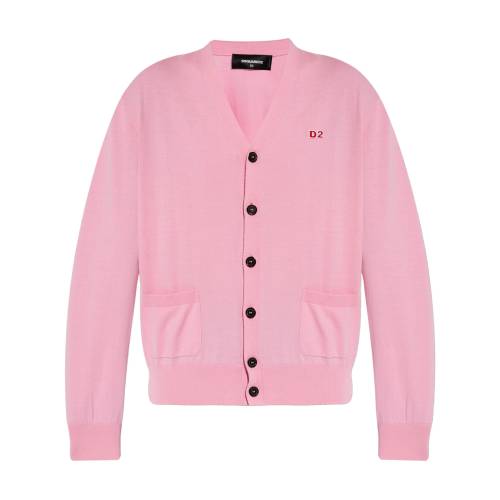 DSQUARED2 Logo Patch V-Neck Cardigan