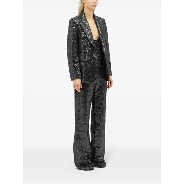 MSGM Sequin-Embellished Trousers