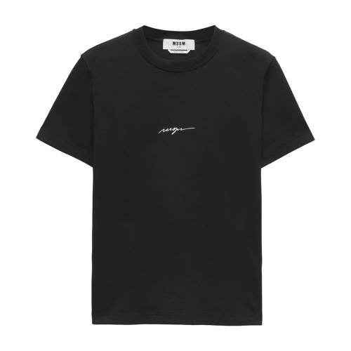 MSGM Logo-Print Cotton T-Shirt