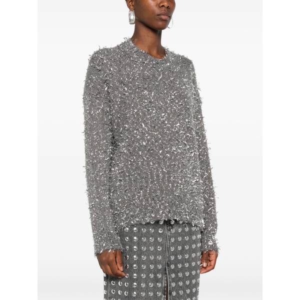 MSGM Metallic-Threading Sweater