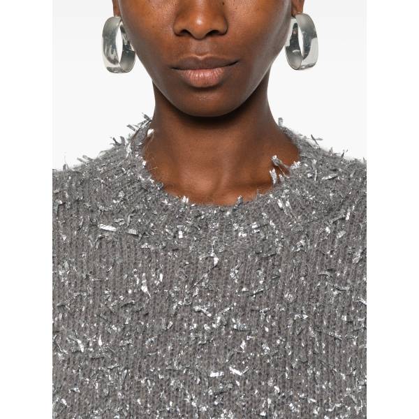 MSGM Metallic-Threading Sweater