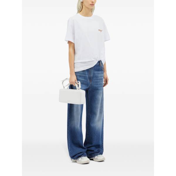 MSGM Logo-Appliqué Wide-Leg Jeans