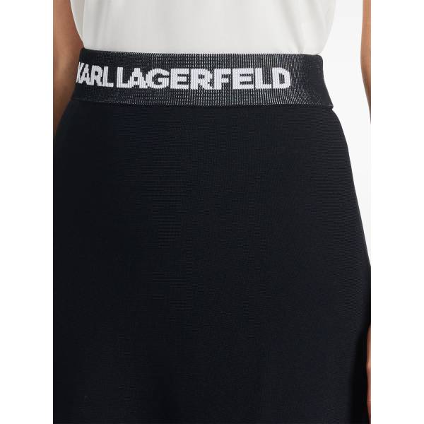 Karl Lagerfeld Flared Knit Skirt