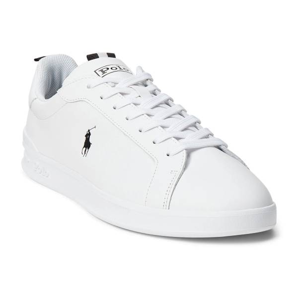 Polo Ralph Lauren Logo-Print Leather Sneakers