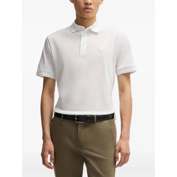 Boss Double B Monogram Piqué Polo Shirt